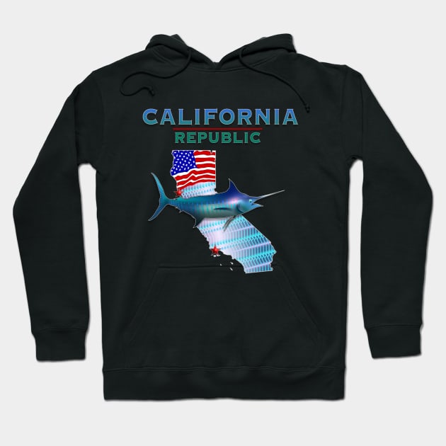 California Republic Big Game Hoodie by MikaelJenei